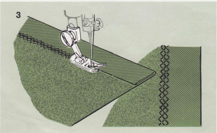 SINGER 744 - Pour guider et soutenir le tissu - 5