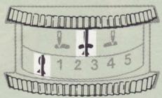SINGER 744 - Remplissage de la canette Pour instructions détaillées, se reporter page 8 - 2