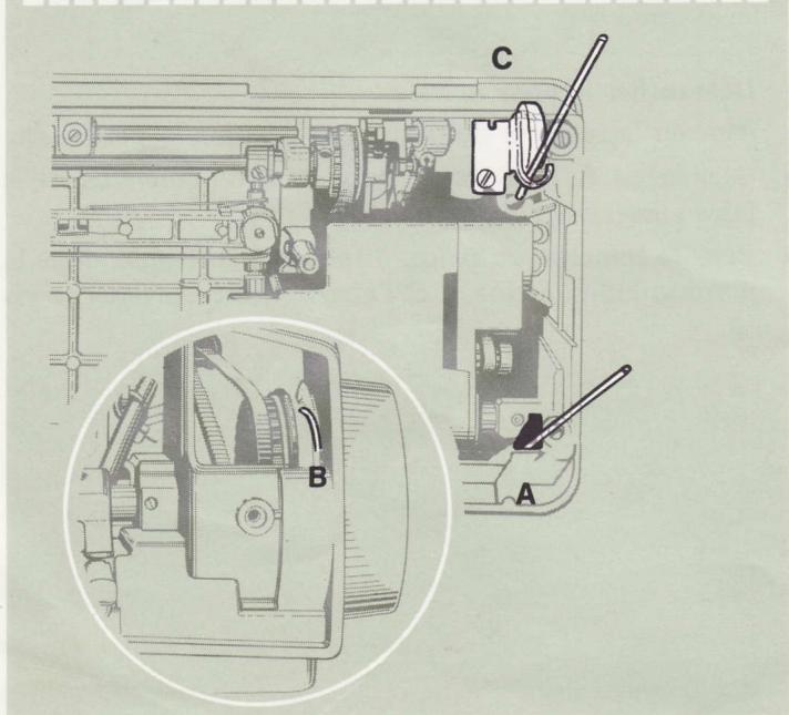SINGER 744 - Pour enlever le couvercle supérieur - 4