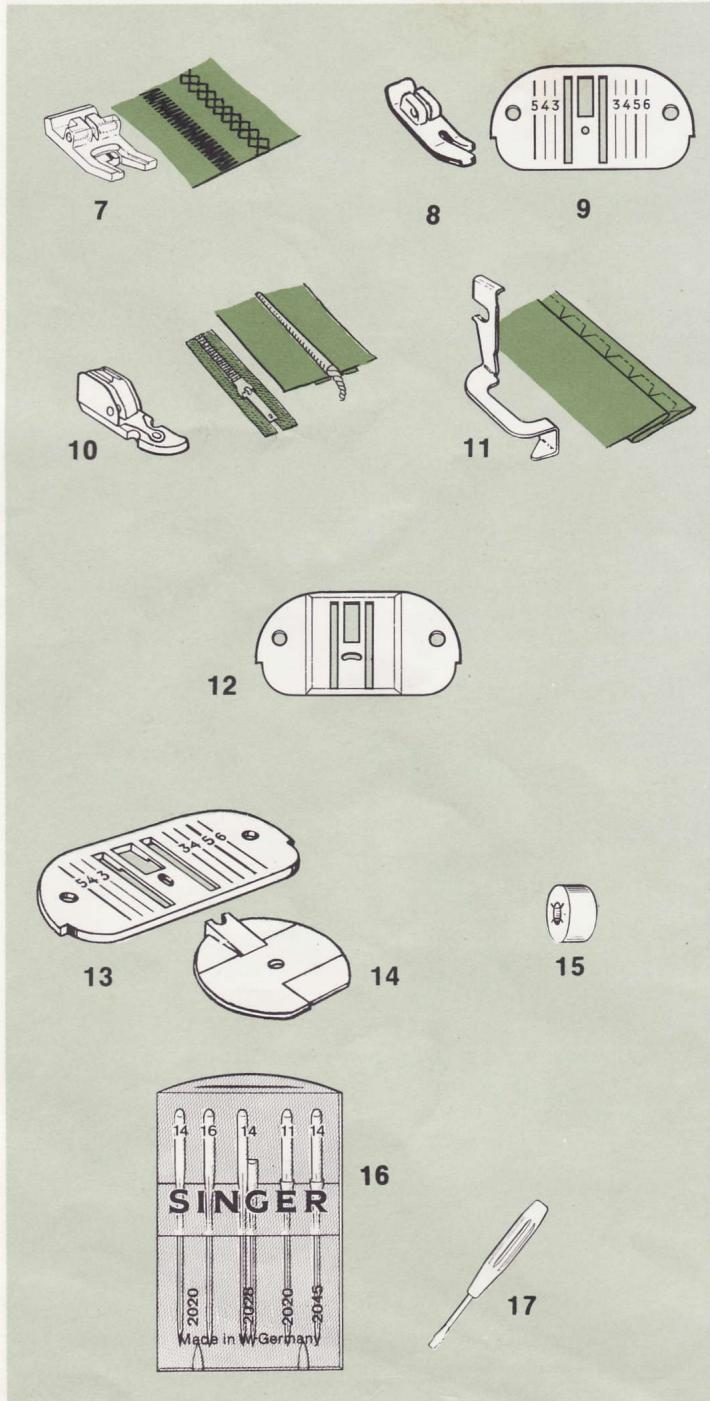 SINGER 784 - Accessoires de la machine - 2