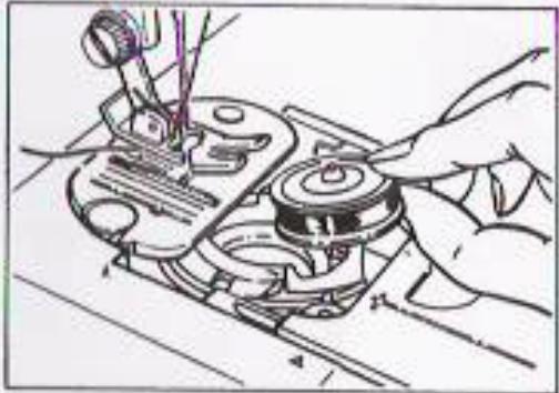 SINGER CLUB 6230 - MISE EN PLACE D'UNE CANETTE DEJA PLEINE - 1
