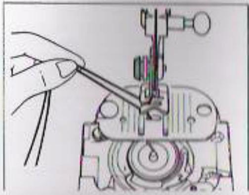 SINGER CLUB 6230 - COMMENT FAIRE MONTER LE FIL DE CANETTE - 4