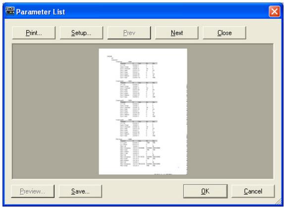 YAMAHA DMEDESIGNER - Impression d'une liste de paramètres - 1