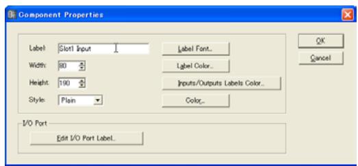 YAMAHA DMEDESIGNER - Propriétés des composants slot - 1
