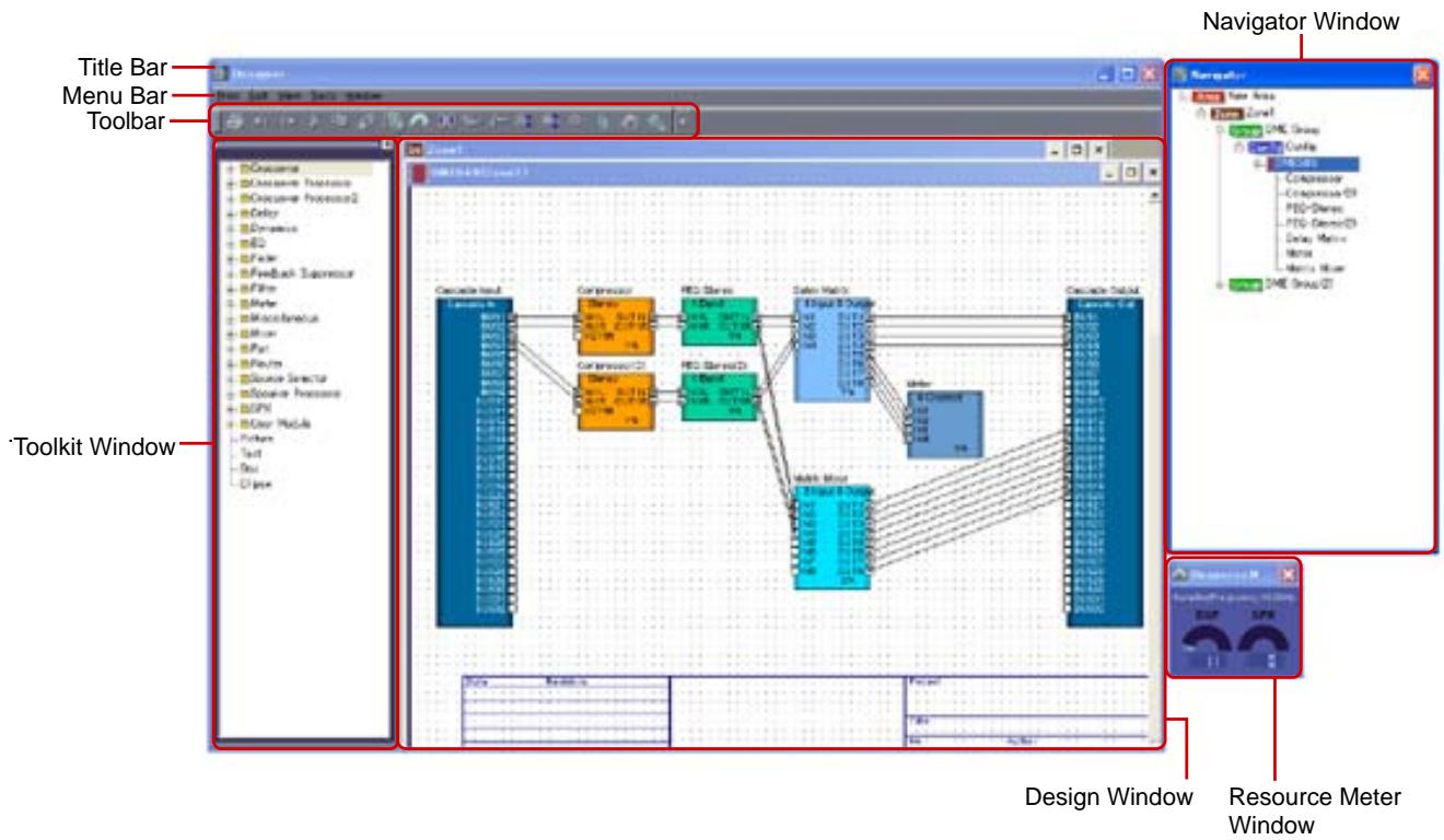 YAMAHA DMEDESIGNER - Fenêtre designer - 1