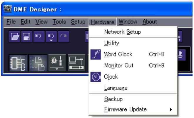 YAMAHA DMEDESIGNER - Touches de raccourci clavier - 1