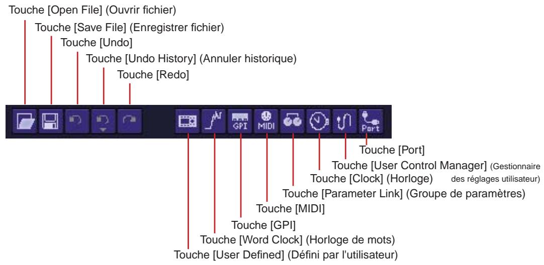 YAMAHA DMEDESIGNER - Barde menus - 1