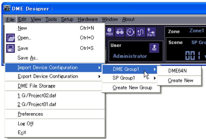 YAMAHA DMEDESIGNER - Importation de données DME - 3