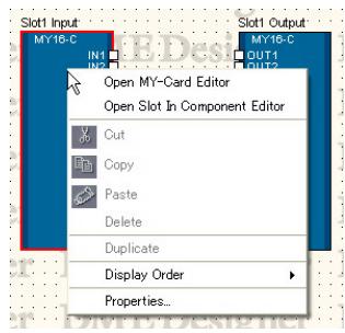 YAMAHA DMEDESIGNER - Composant slot - 2