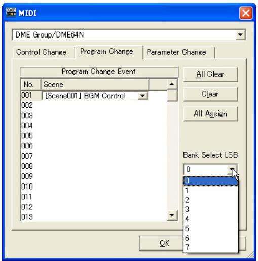 YAMAHA DMEDESIGNER - Touche [ALL ASSIGN] (affecter tout) - 1