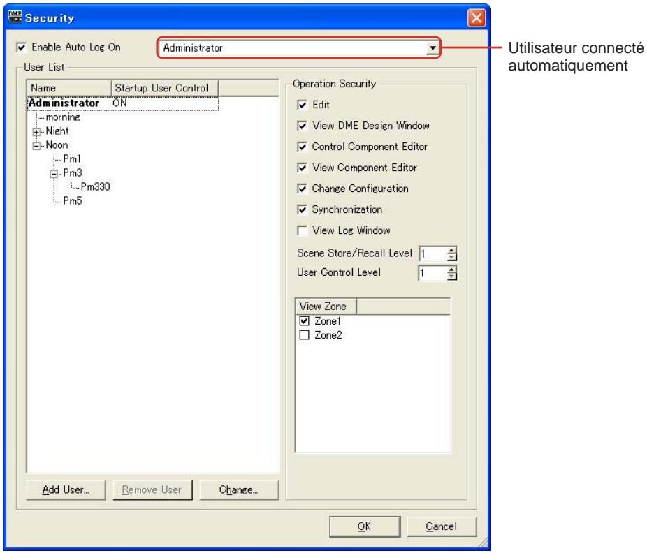 YAMAHA DMEDESIGNER - Sécurité (création d'utilisateurs et paramétrage de réglages utilisateurs) - 1