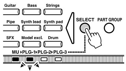YAMAHA PLG150-AP - Enable the PLG150-AP board for the desired Part. - 1