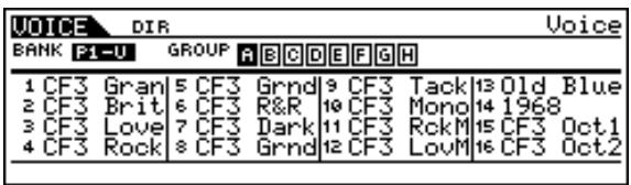 YAMAHA PLG150-AP - Select a Plug-in Voice bank. - 1