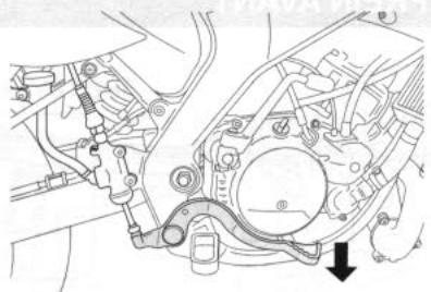 YAMAHA DT50 R - Lever de frein avant - 2