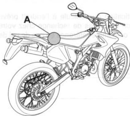 YAMAHA DT50 R - Étiquette de contrôle CONTRE les alternations - 1