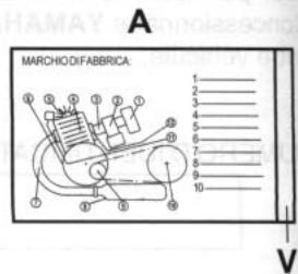 YAMAHA DT50 R - Étiquette de contrôle CONTRE les alternations - 2