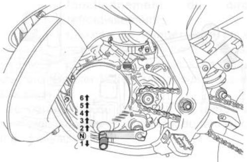 YAMAHA DT50 R - Lever de frein avant - 1