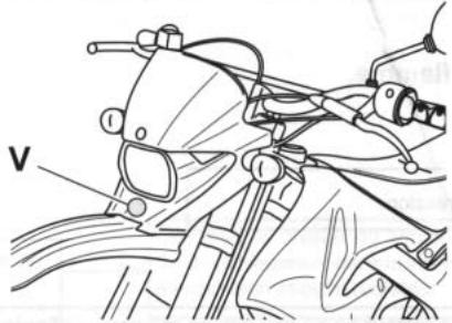 YAMAHA DT50 R - Réglage du faisceau lumineux - 1