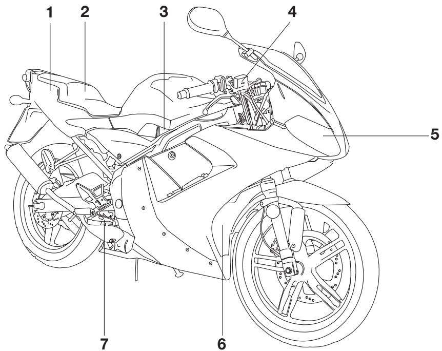 YAMAHA TZR50-2007 - Vue droite - 1