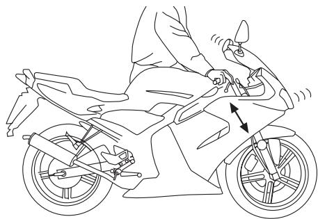 YAMAHA TZR50-2007 - Contrôle de la fourche - 1