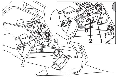 YAMAHA TZR50-2007 - Réglage du contacteur de feu stop sur frein arrêté - 1