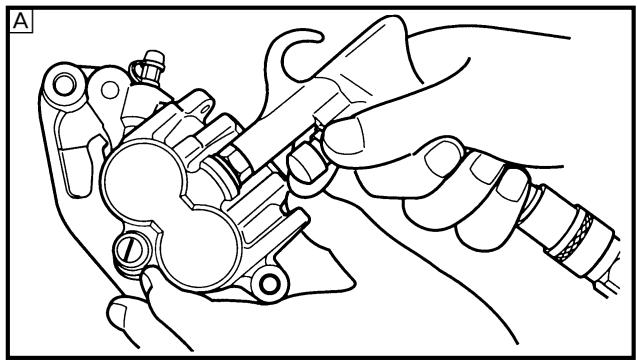 YAMAHA WR250FN - BRAKE CALIPER DISASSEMBLY - 5