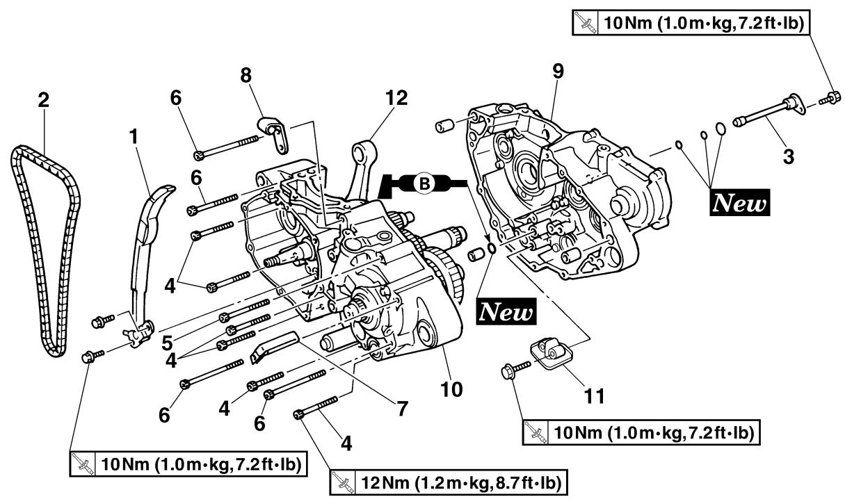YAMAHA WR250FN - CRANKCASE AND CRANKSHAFT - 1