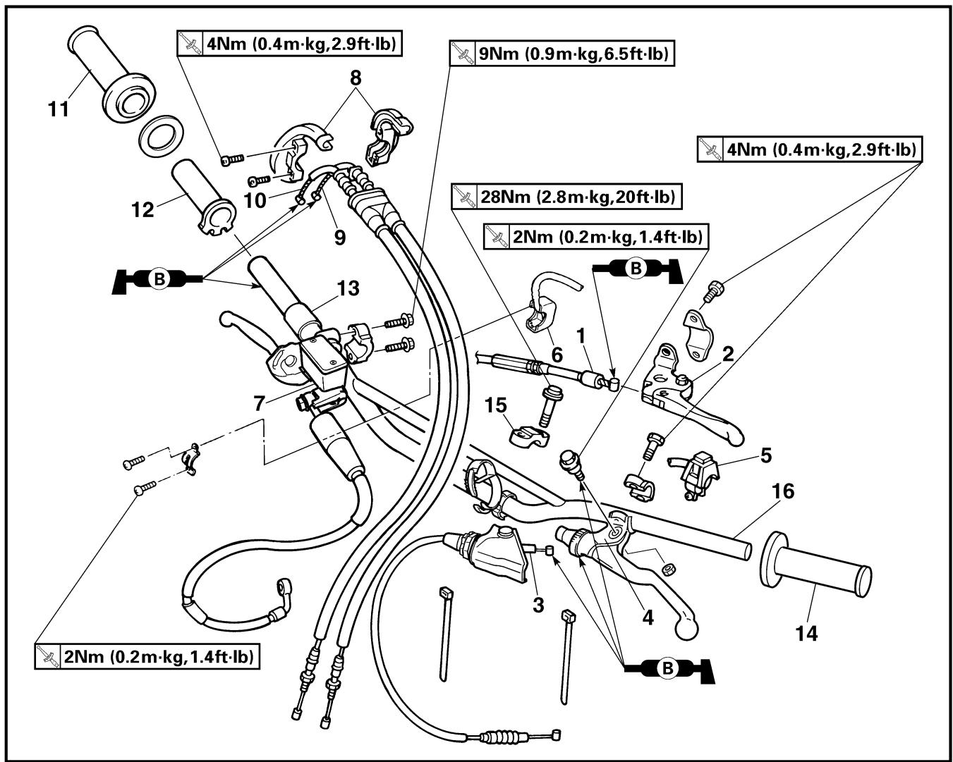 YAMAHA WR250FN - HANDLEBAR - 1