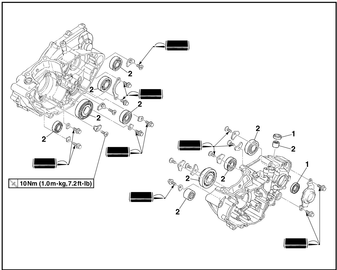 YAMAHA WR250FN - CRANKCASE BEARING - 1