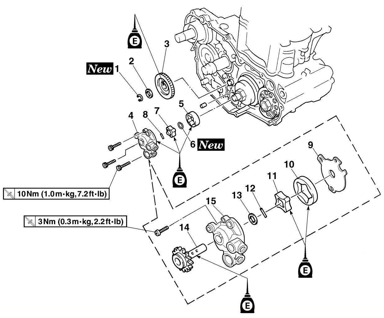 YAMAHA WR250FN - OIL PUMP - 2