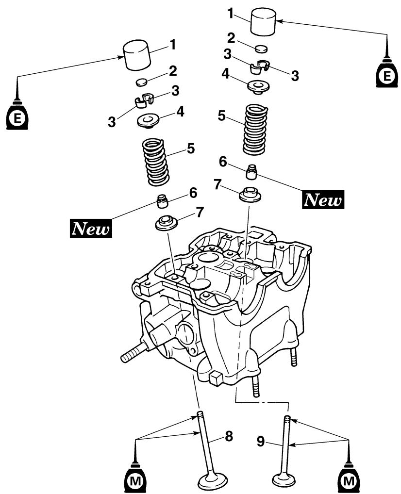 YAMAHA WR250FN - VALVES AND VALVE SPRINGS - 2