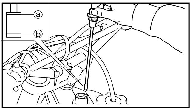 YAMAHA WR250FN - ENGINE OIL LEVEL INSPECTION - 2