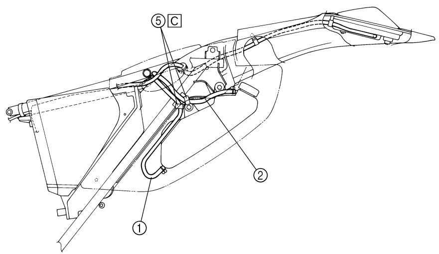 YAMAHA WR250FN - CHEMINEMENT DESCABLES - 6