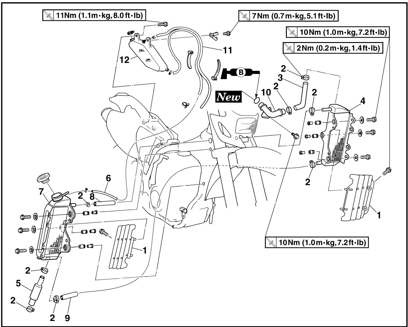 YAMAHA WR250FP - RADIATOR - 2
