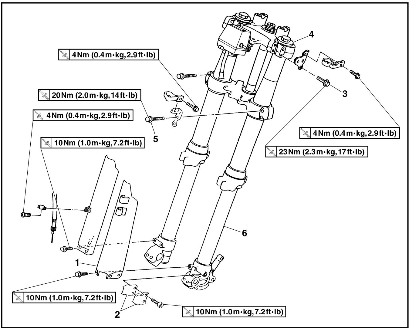 YAMAHA WR250FP - FRONT FORK - 1