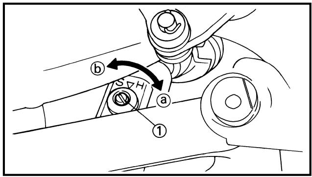 YAMAHA WR250FP - REAR SHOCK ABSORBER REBOUND DAMPING FORCE ADJUSTMENT - 1