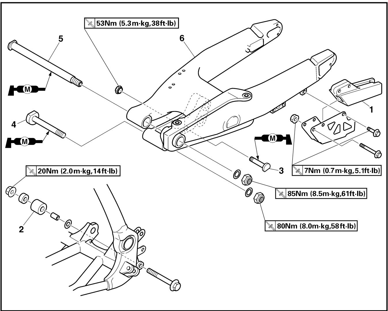 YAMAHA WR250FP - SWINGARM - 1