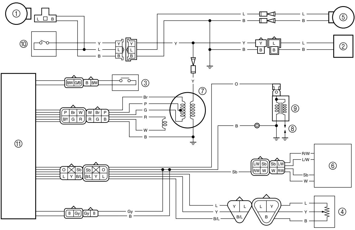YAMAHA WR250FP - WIRING DIAGRAM - 1