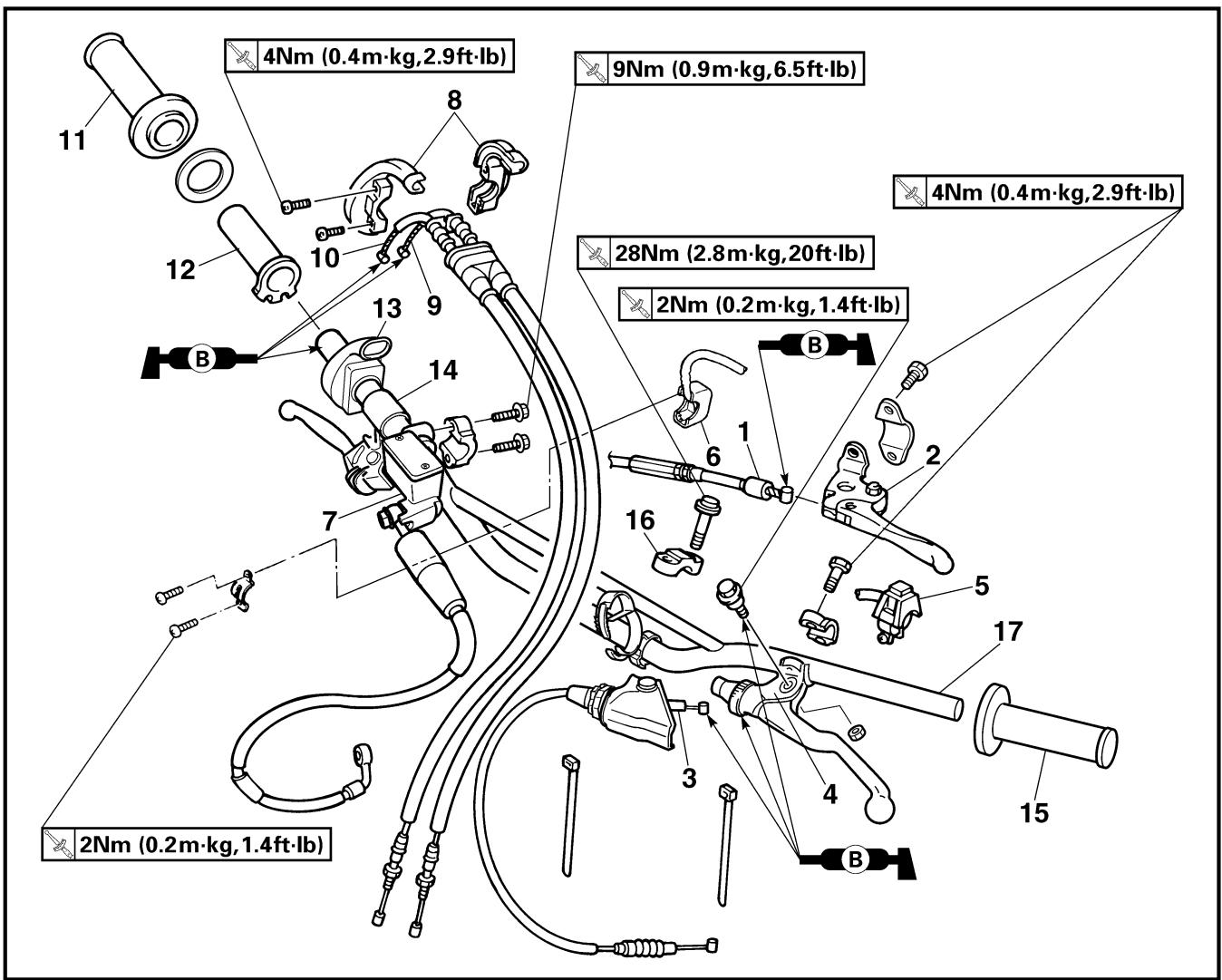 YAMAHA WR250FP - HANDLEBAR - 1