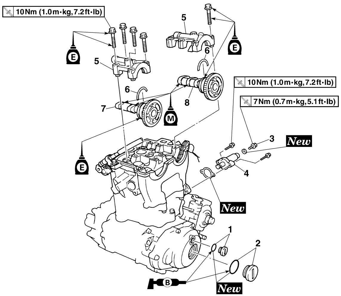 YAMAHA WR250FP - CAMSHAFTS - 1