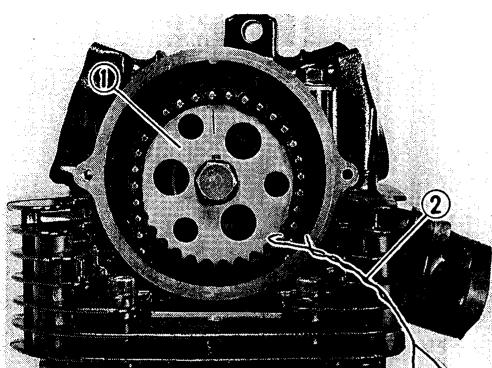 YAMAHA YFM350X - CAME de décompression, PIGNON d'arbre à CAMES et culasse - 4