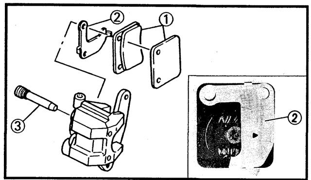YAMAHA YFM350X - Reemplacement des plaquettes de FREIN - 2