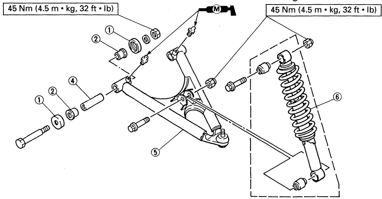 YAMAHA YFM350X - Suspension avant - 2