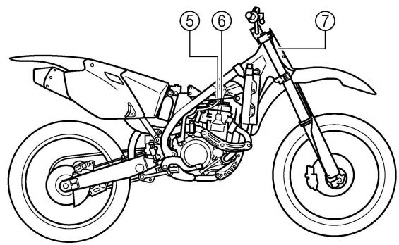 YAMAHA YZ250F - COLOR CODE - 2