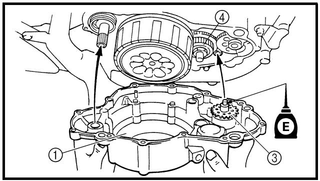YAMAHA YZ250F - OIL FILTER ELEMENT, WATER PUMP AND RIGHT CRANKCASE COVER - 2