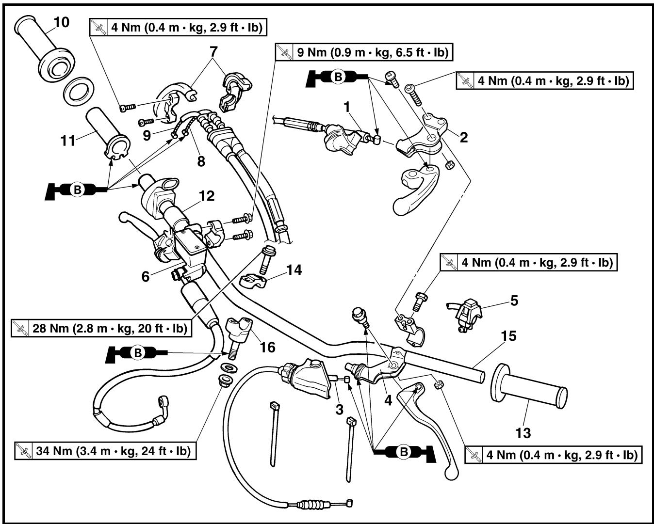 YAMAHA YZ250F - Adjust: - 1