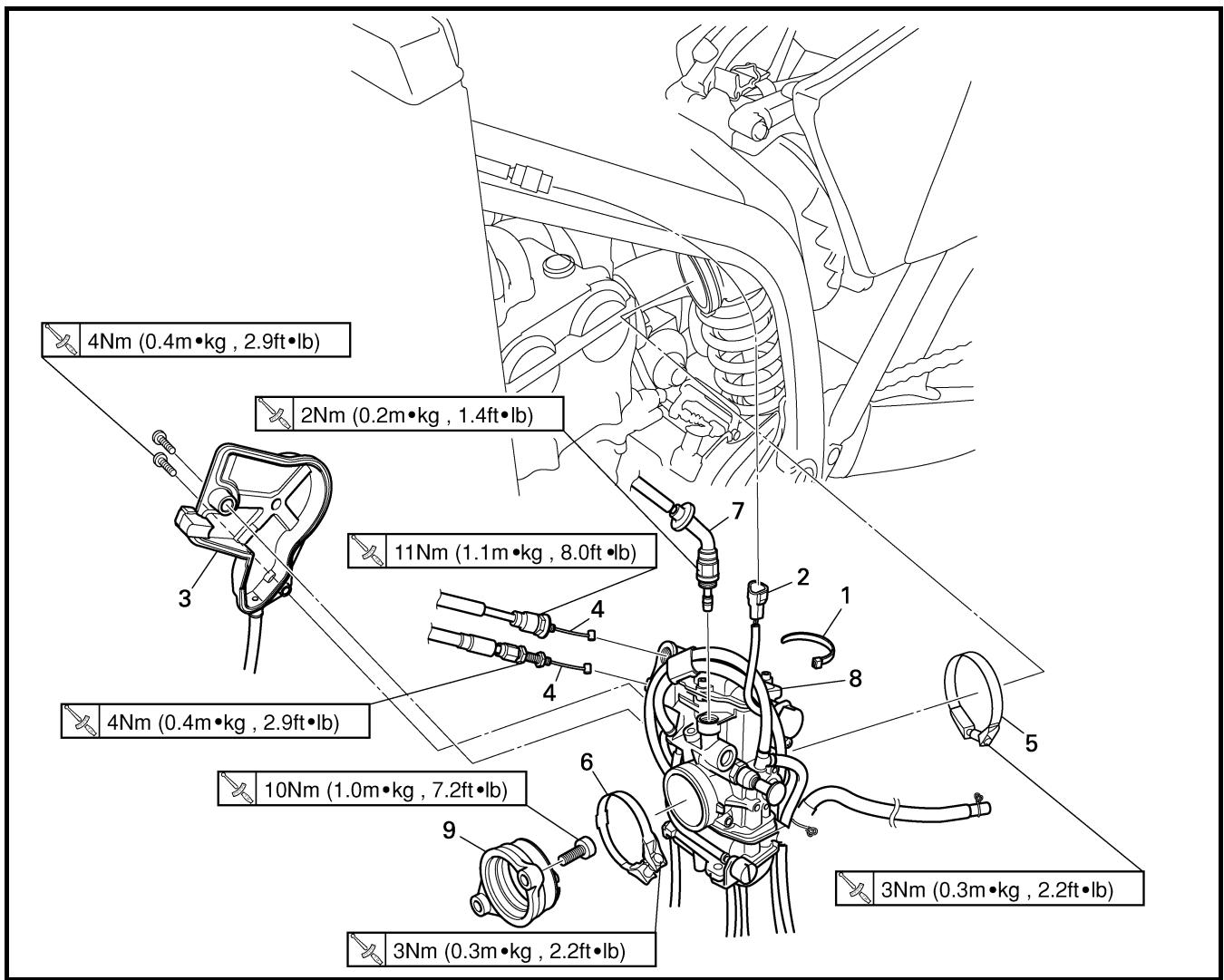 YAMAHA YZ250F - NOTE: - 1