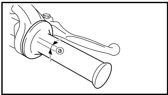 YAMAHA YZ250F - THROTTLE CABLE ADJUSTMENT/ THROTTLE LUBRICATION - 2