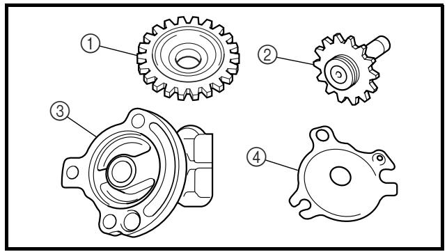 YAMAHA YZ250F-2007 - OIL PUMP - 5