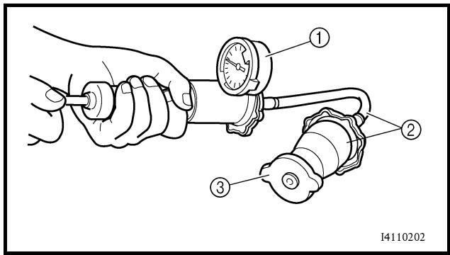 YAMAHA YZ250F-2007 - CONTROLE DU BOUCHON DE RADIATEUR - 1